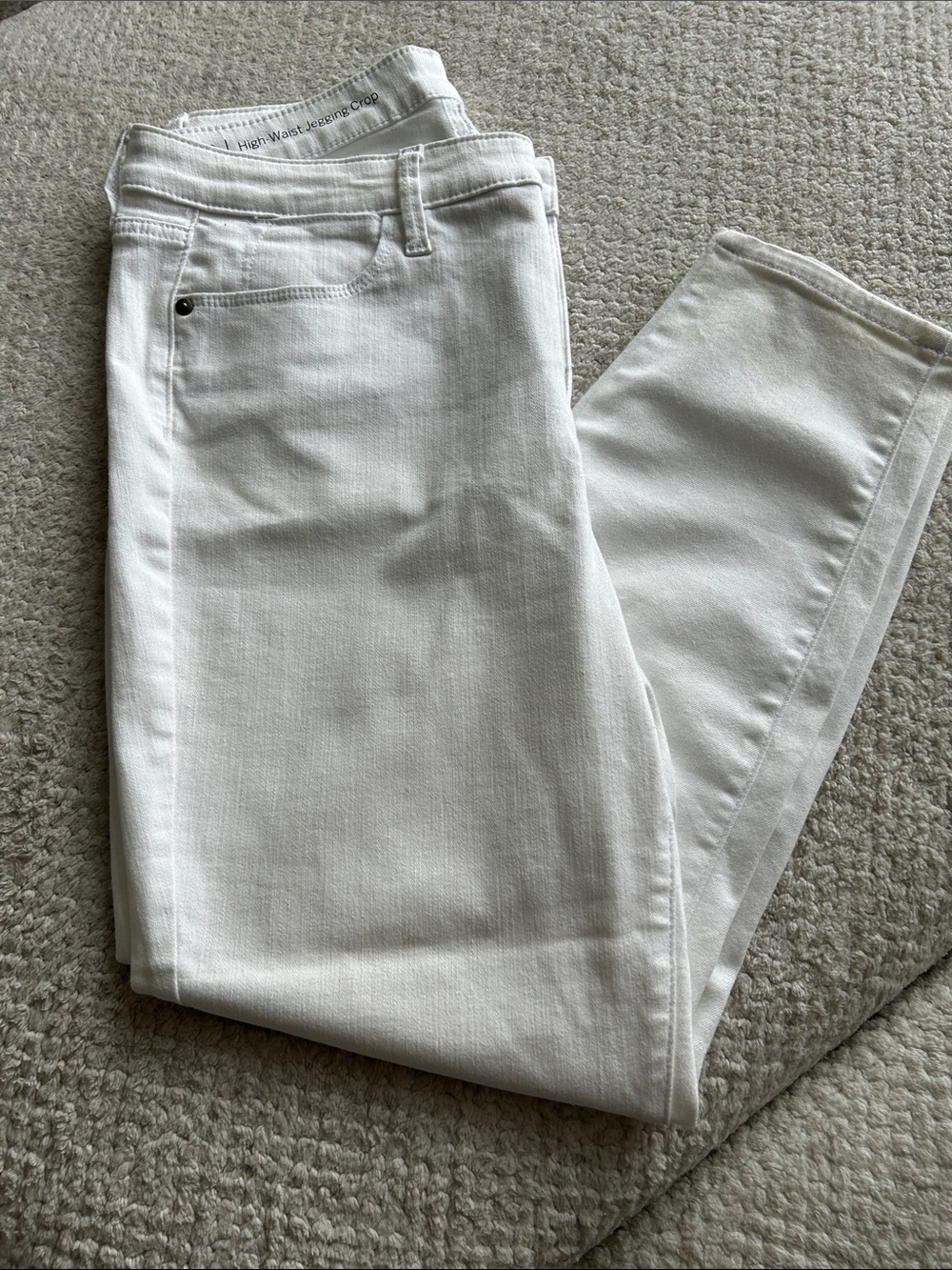 High-Rise White Women's Jeans